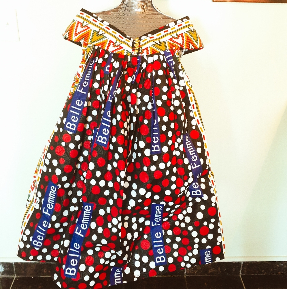 African print ,ankara, women dress, medium size,un